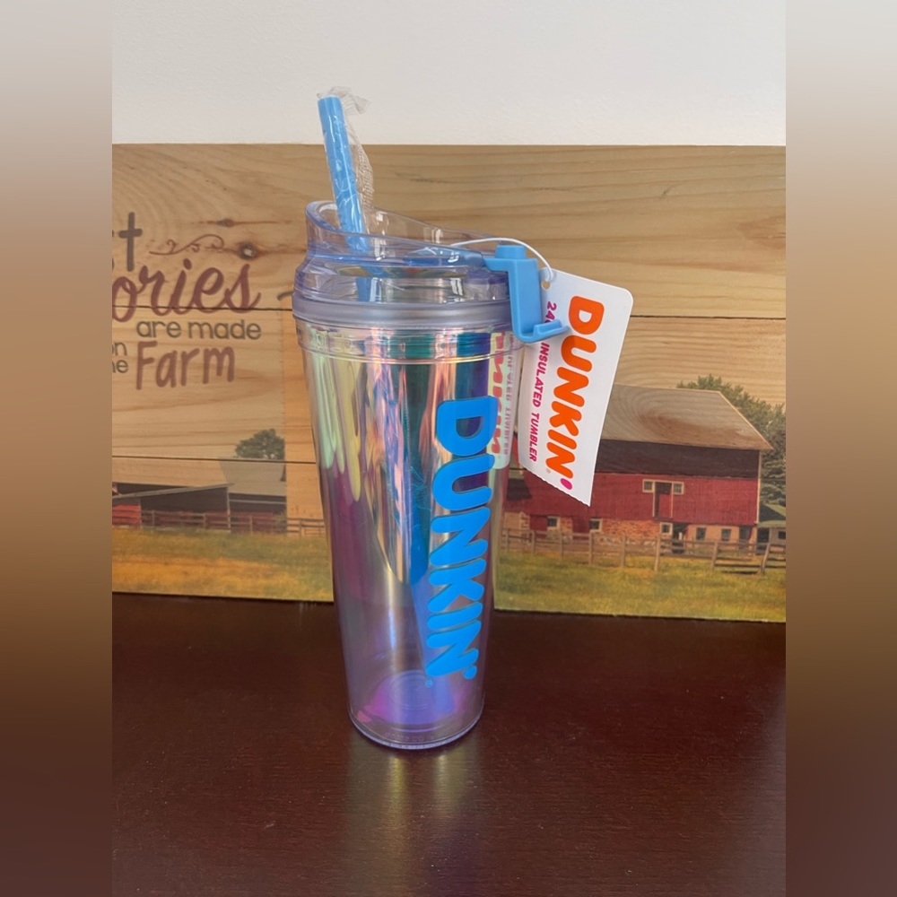 Dunkin Donuts Iridescent tumbler